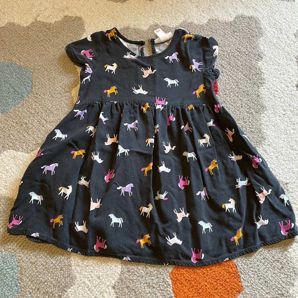 Cat & Jack 4t toddler girl unicorn dress with pockets